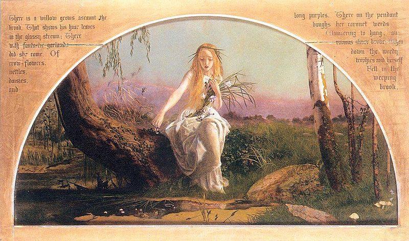 Arthur Hughes Ophelia china oil painting image